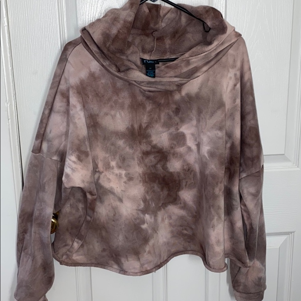 Tie Dye crop tip hoodie